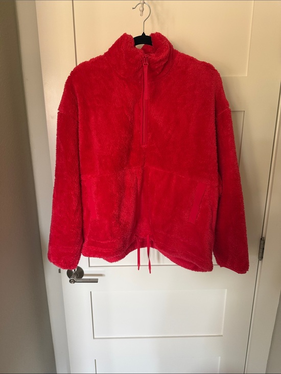 all in motion Jackets & Blazers - Women Plush Half-Zip Jacket - Red